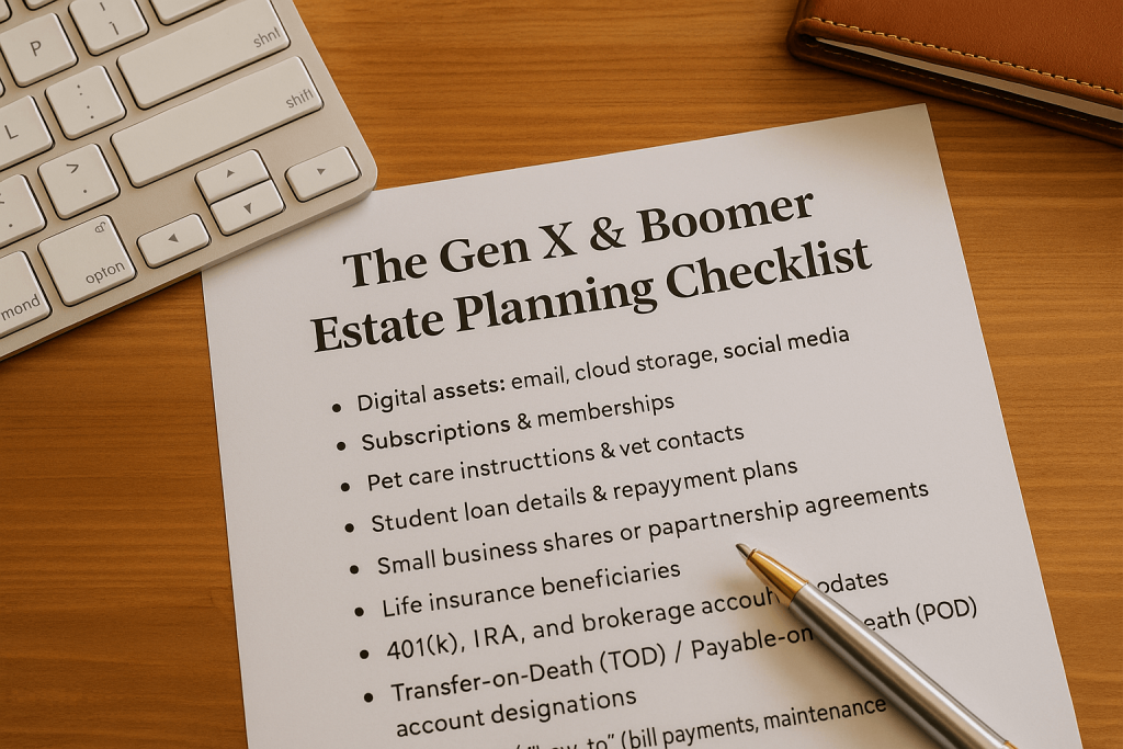 Estate Planning Checklist for Seniors